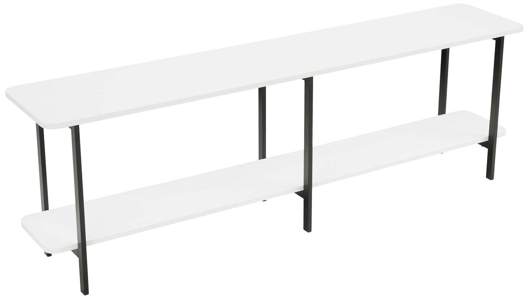Celine Modern Side Table Console in White