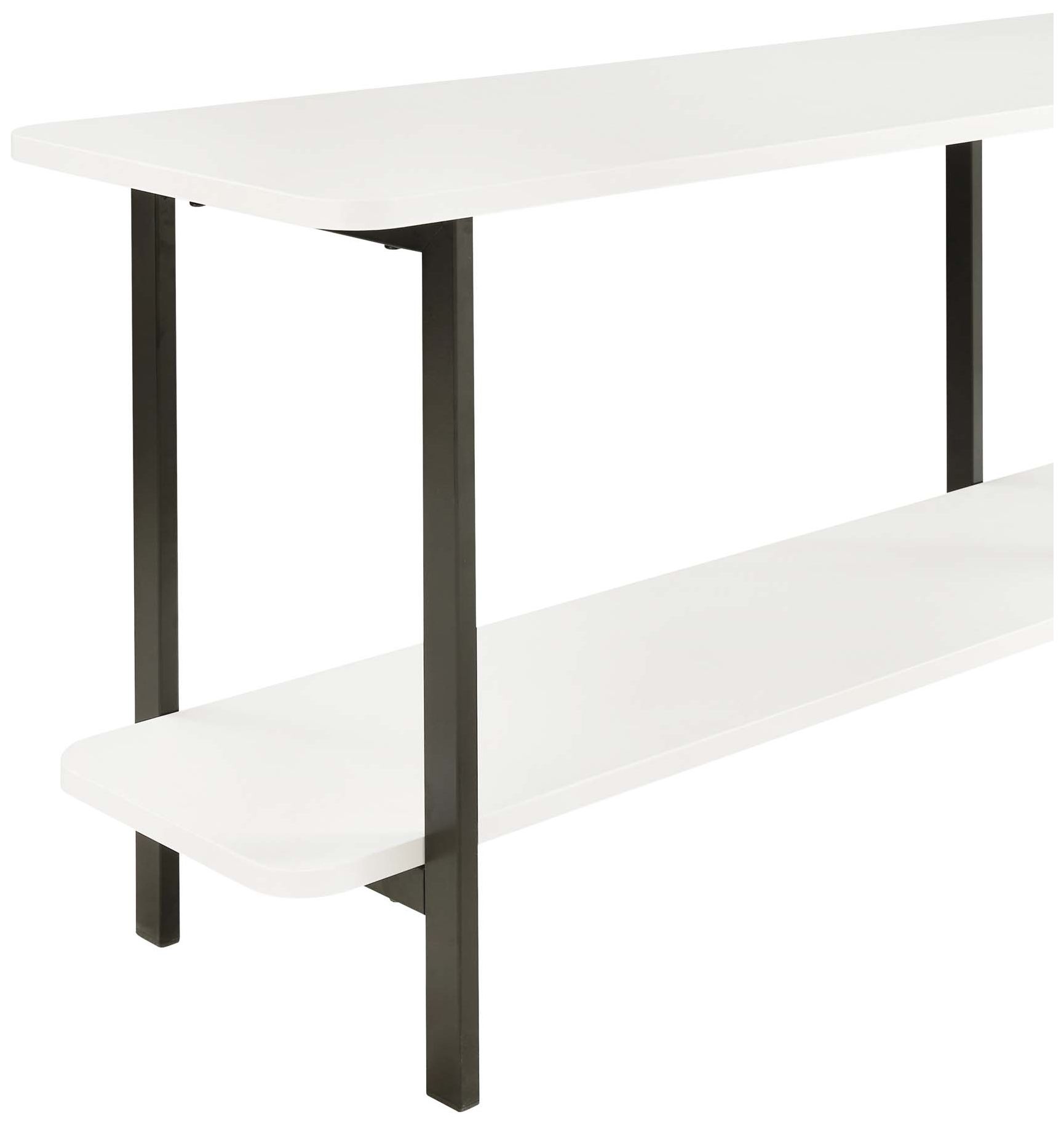 Celine Modern Side Table Console in White