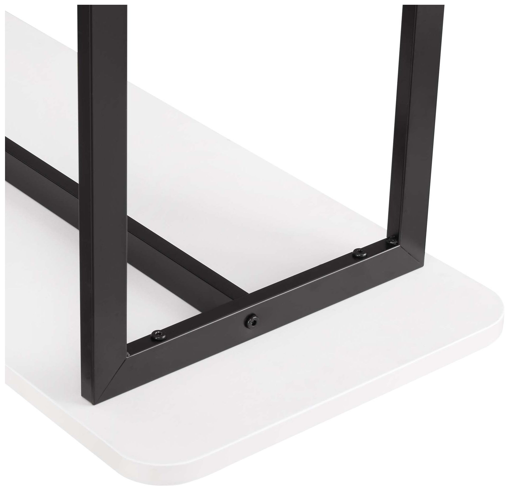 Celine Modern Side Table Console in White