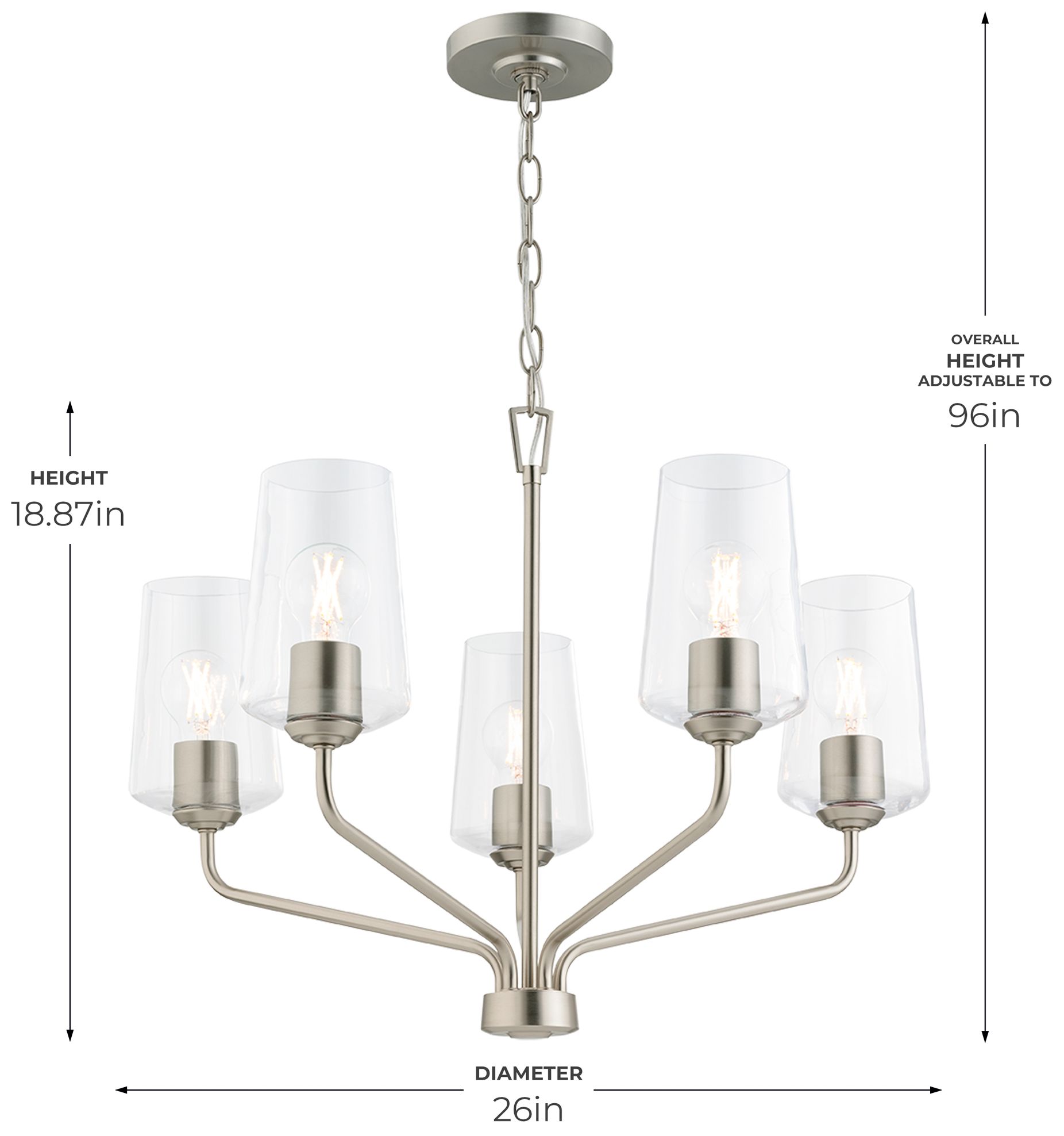 Image 5 Celino Five-Light Chandelier more views