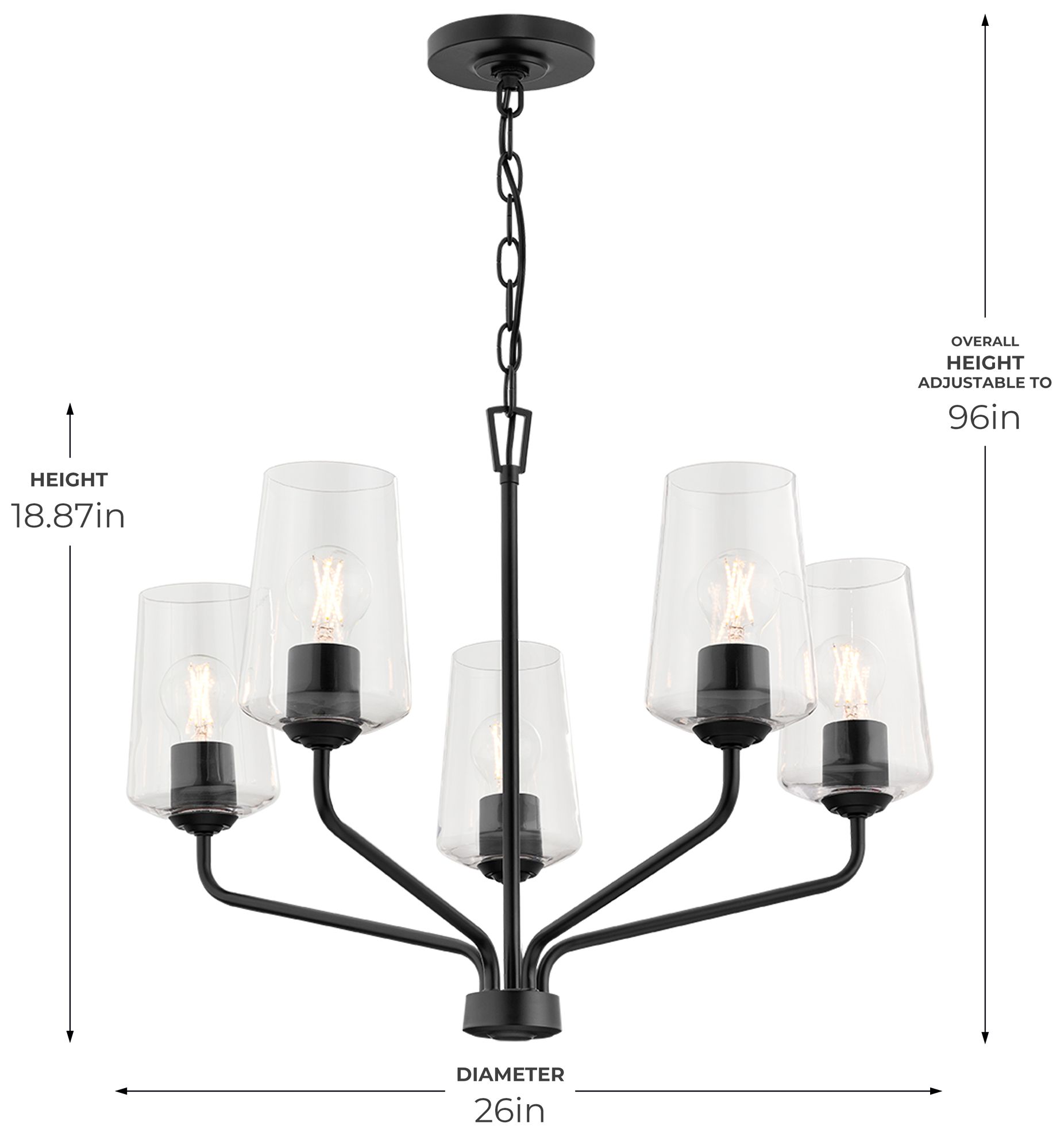 Image 5 Celino Five-Light Chandelier more views