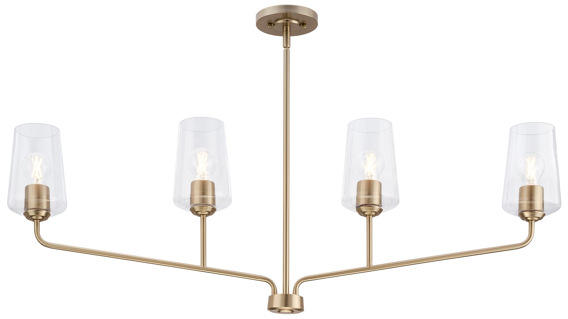 Image 5 Celino Four-Light Linear Chandelier more views