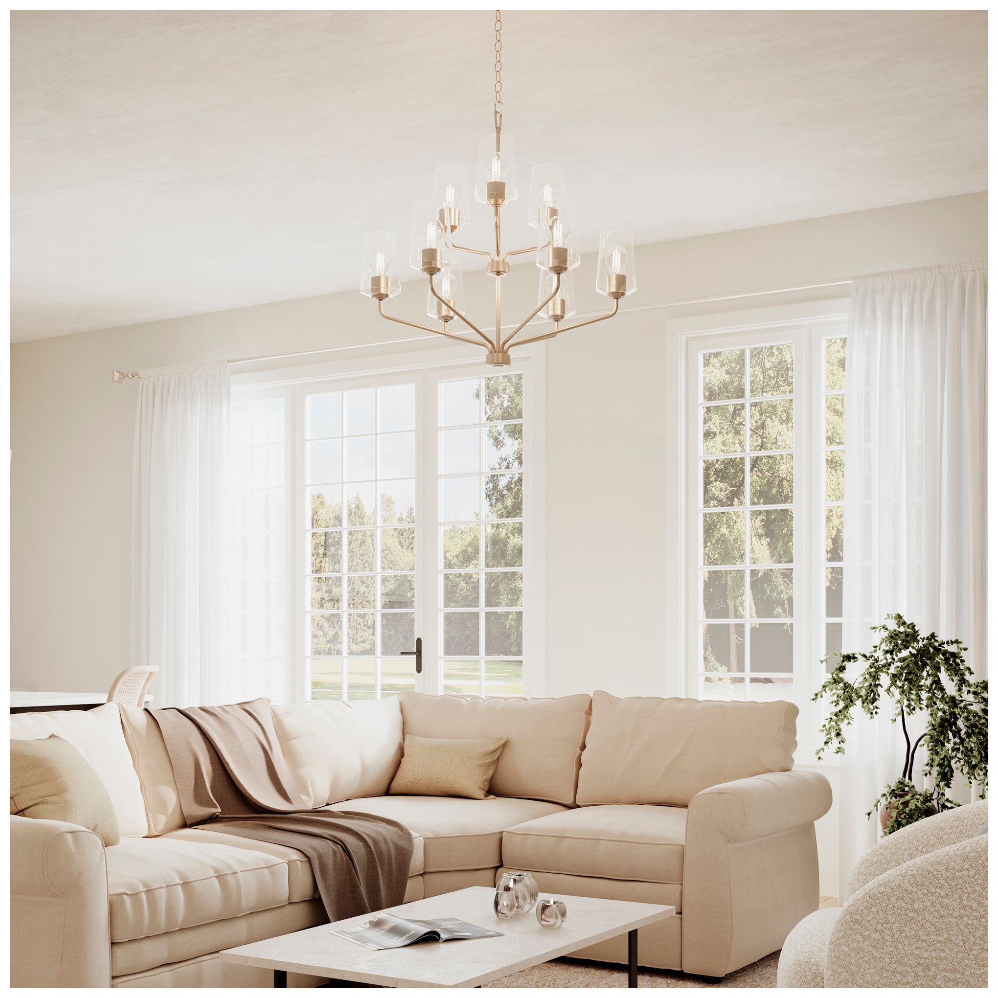 Image 2 Celino Nine-Light Chandelier more views