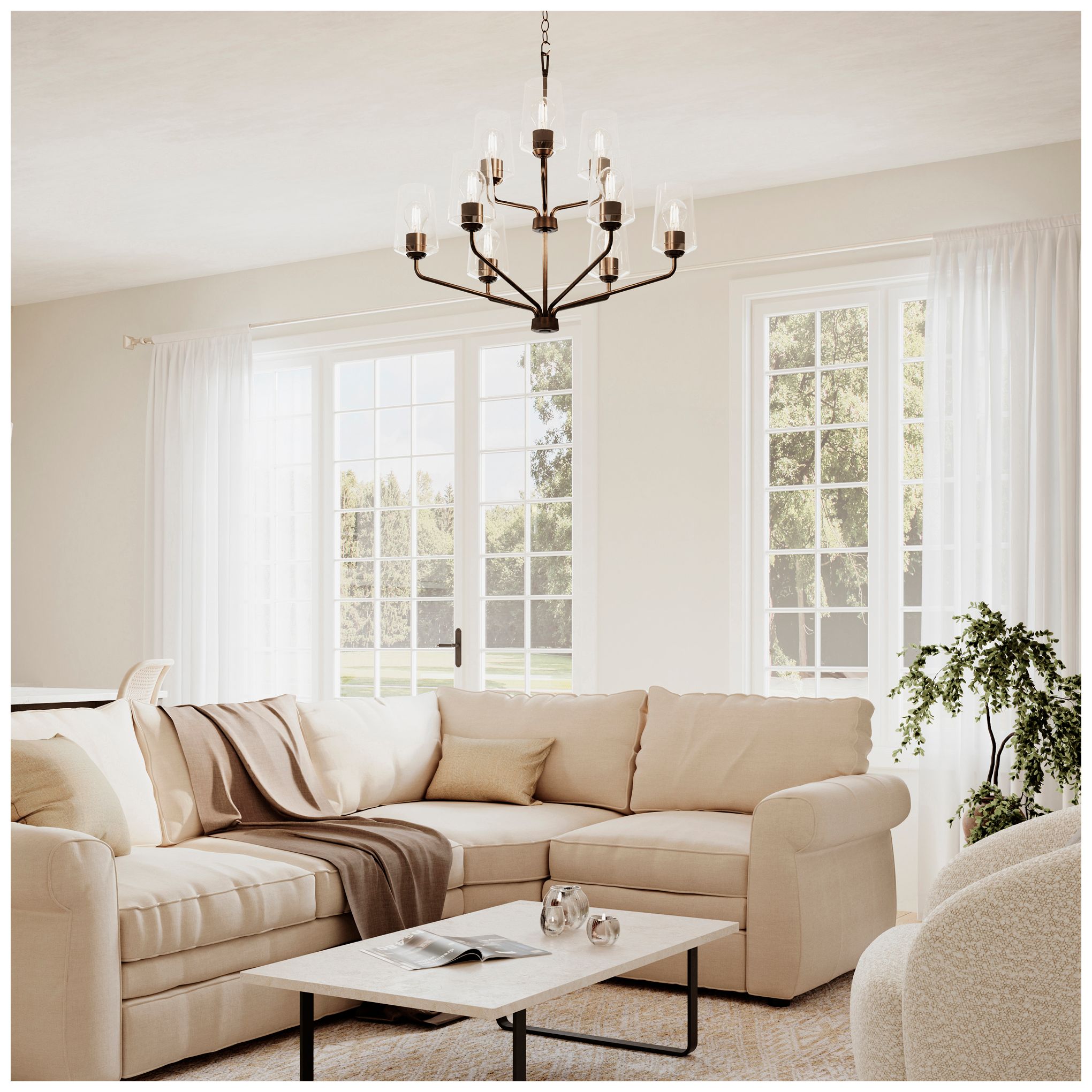 Image 2 Celino Nine-Light Chandelier more views
