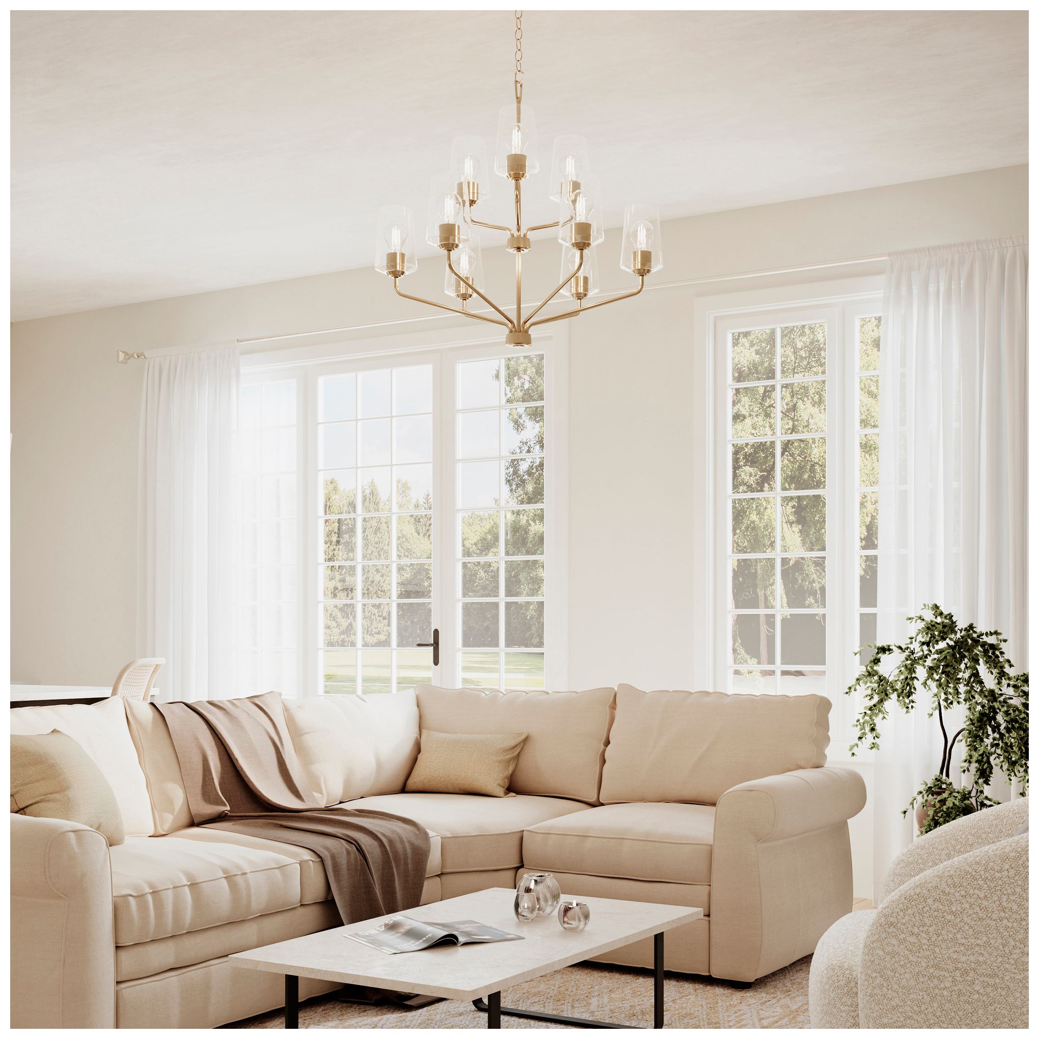 Image 2 Celino Nine-Light Chandelier more views