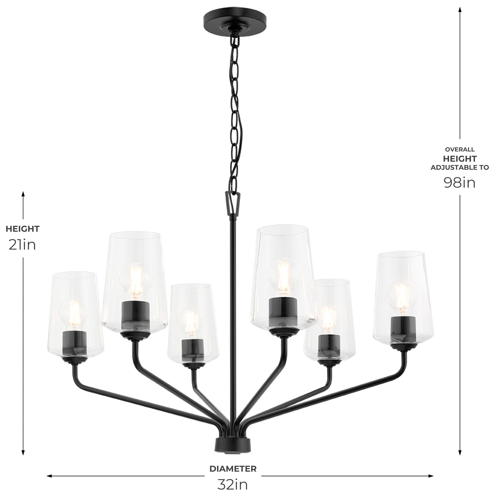 Image 5 Celino Six-Light Chandelier more views