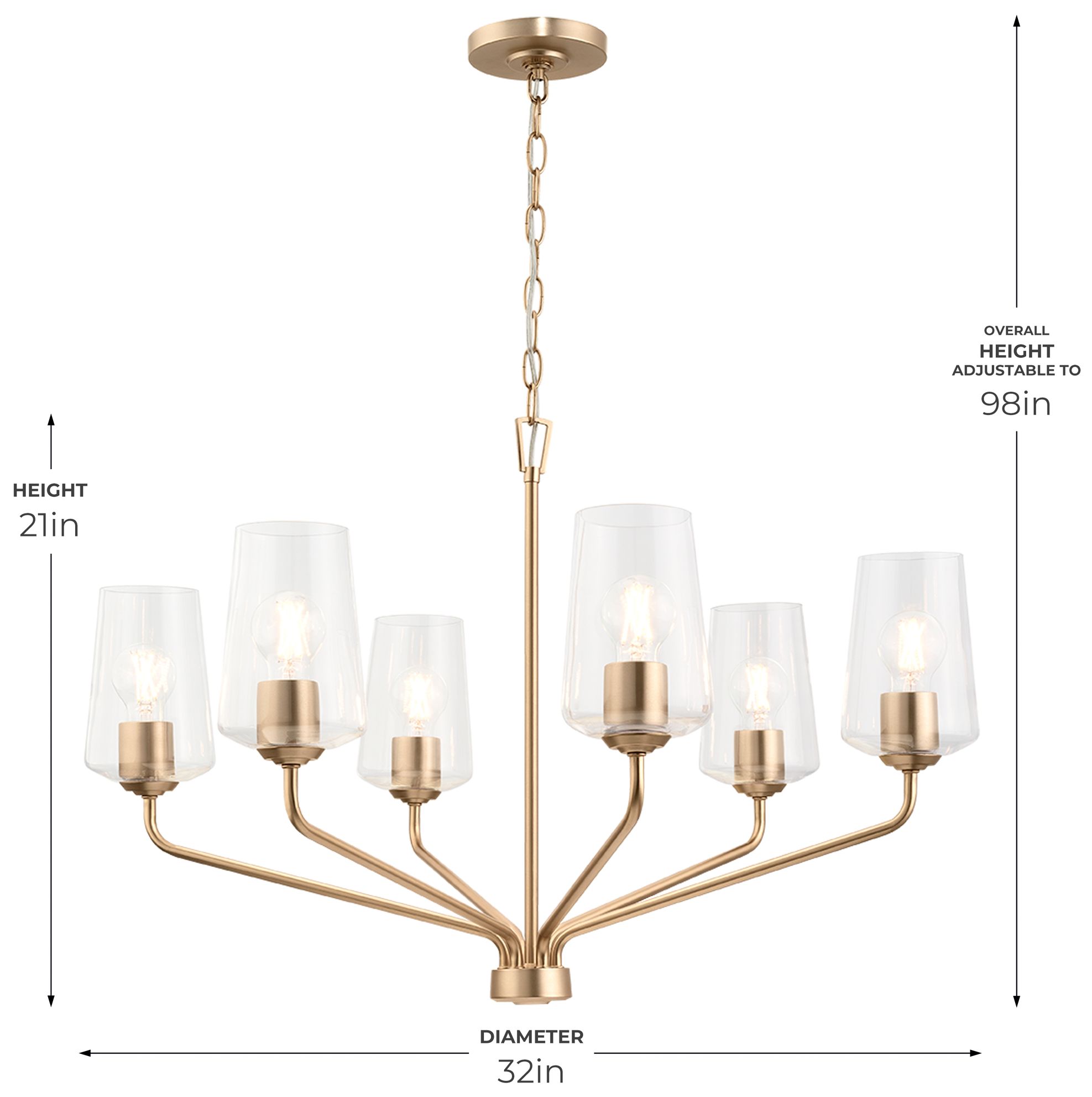 Image 5 Celino Six-Light Chandelier more views