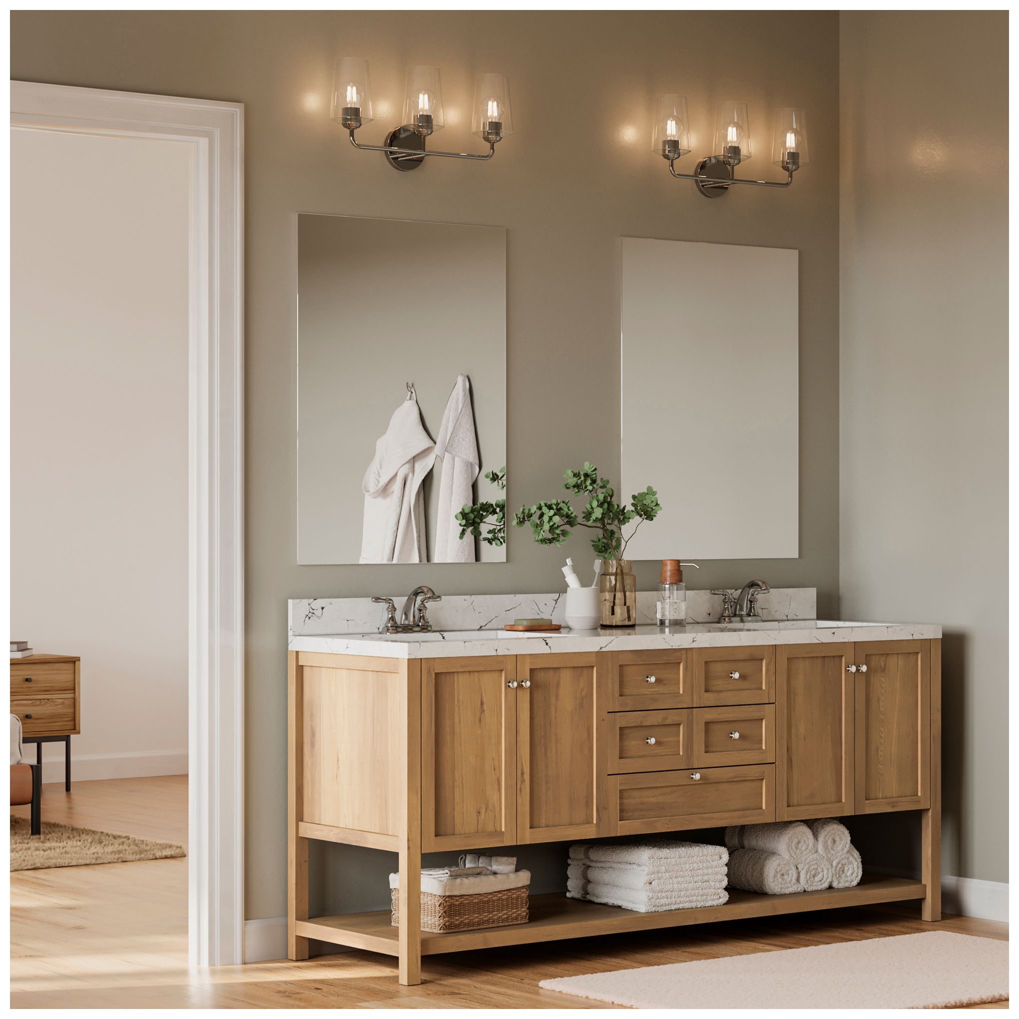 Image 2 Celino Three-Light Bath & Vanity more views