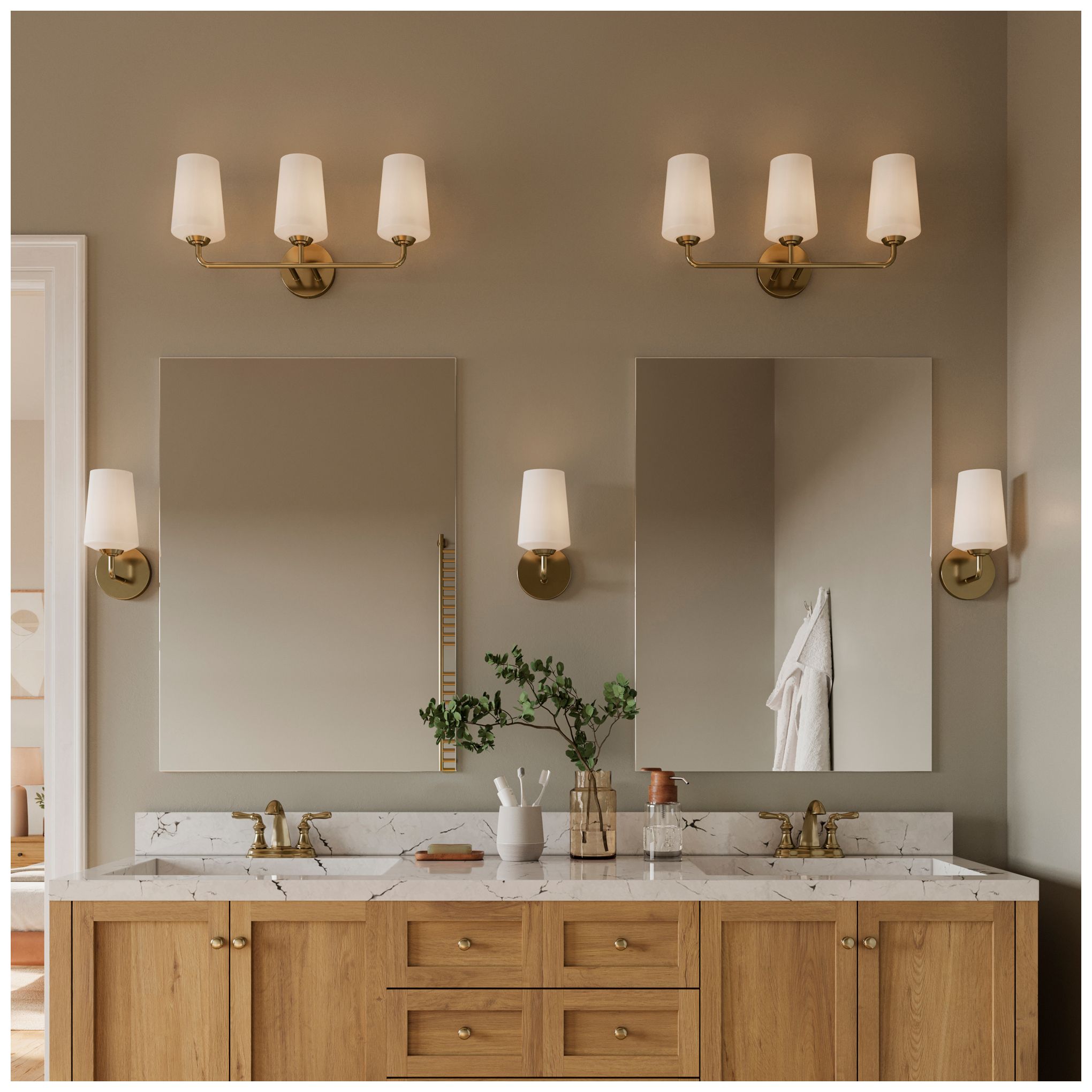 Image 2 Celino Three-Light Bath & Vanity more views