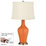 Celosia Orange Anya Table Lamp with Dimmer