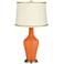 Celosia Orange Anya Table Lamp with President's Braid Trim
