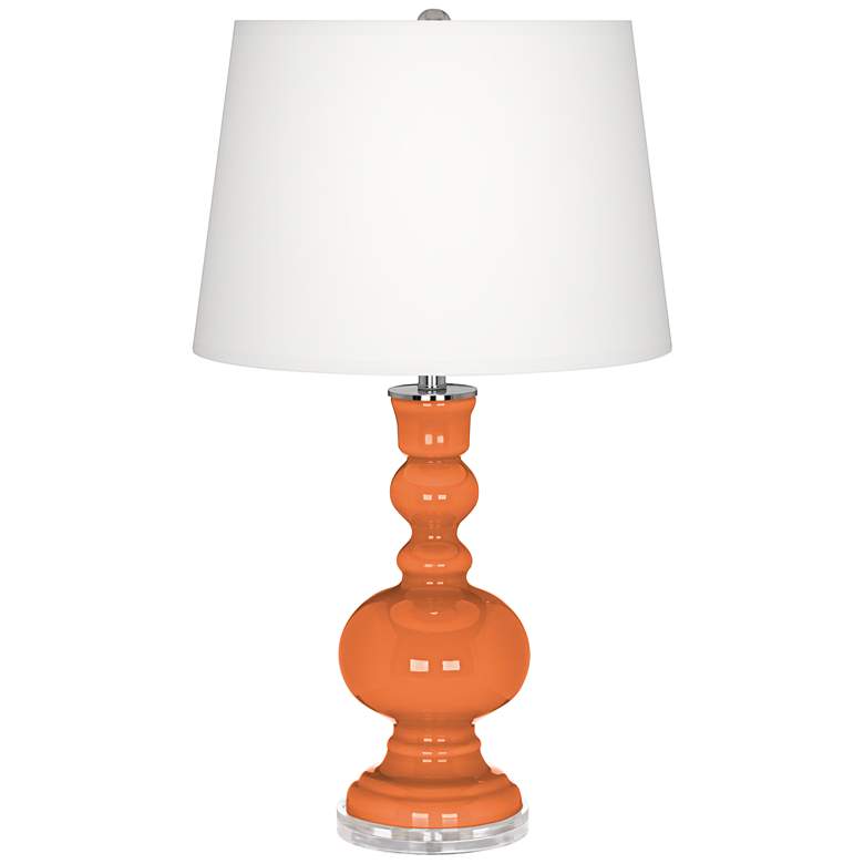 Image 2 Celosia Orange Apothecary Table Lamp with Dimmer