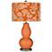 Celosia Orange Aviary Double Gourd Table Lamp