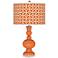 Celosia Orange Circle Rings Apothecary Table Lamp