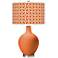 Celosia Orange Circle Rings Ovo Glass Table Lamp