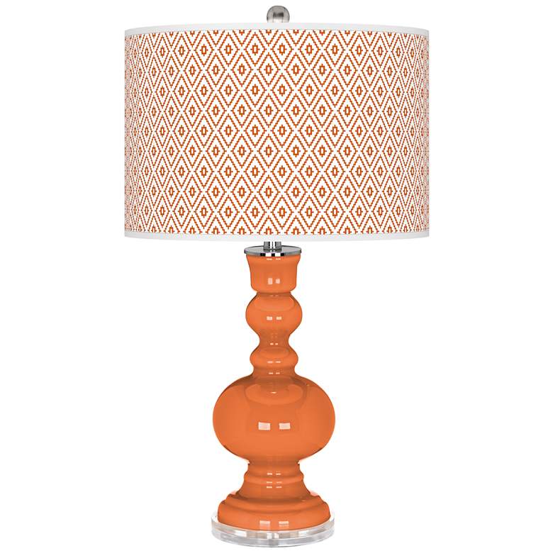 Image 1 Celosia Orange Diamonds Apothecary Table Lamp