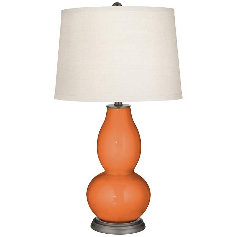 Celosia Orange Double Gourd Table Lamp