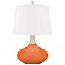 Celosia Orange Felix Modern Table Lamp with Table Top Dimmer