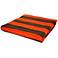 Celosia Orange Jacquard Mod Stripe Knit Throw Blanket