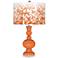 Celosia Orange Mosaic Giclee Apothecary Table Lamp