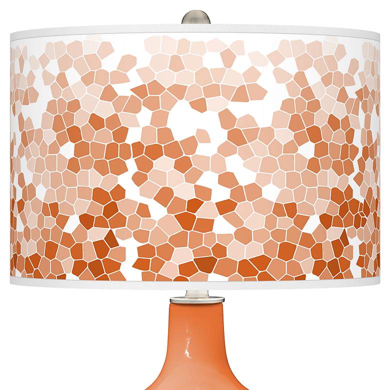 Image 2 Celosia Orange Mosaic Giclee Ovo Table Lamp more views
