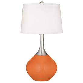 Image2 of Celosia Orange Spencer Table Lamp with Dimmer
