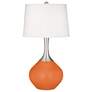 Celosia Orange Spencer Table Lamp with Dimmer