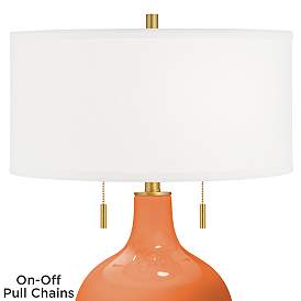 Image2 of Celosia Orange Toby Brass Accents Table Lamp more views