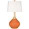 Celosia Orange Wexler Table Lamp with Dimmer