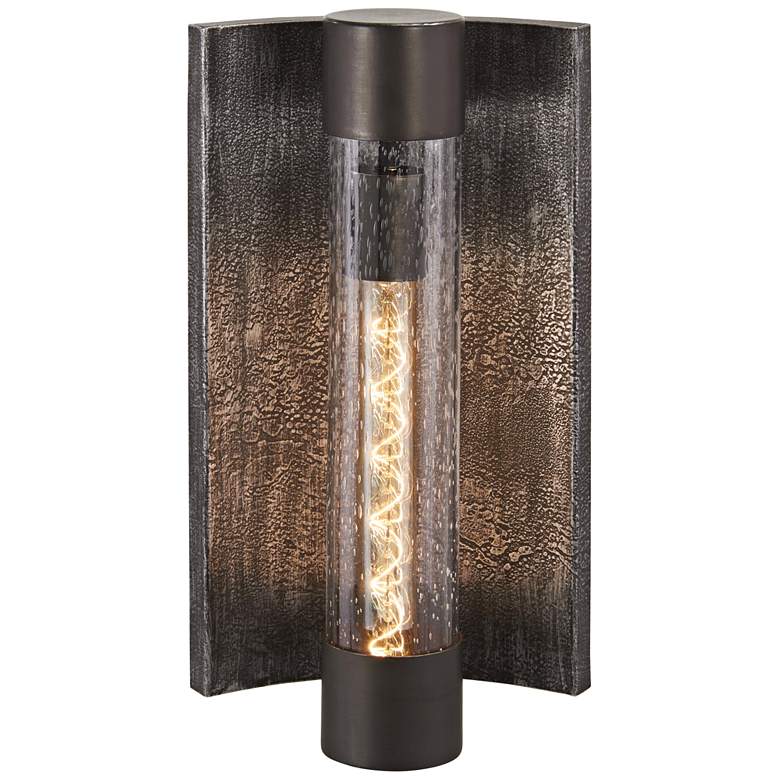 Image 1 Celtic Shadow 16 1/2"H Textured Bronze Outdoor Wall Light
