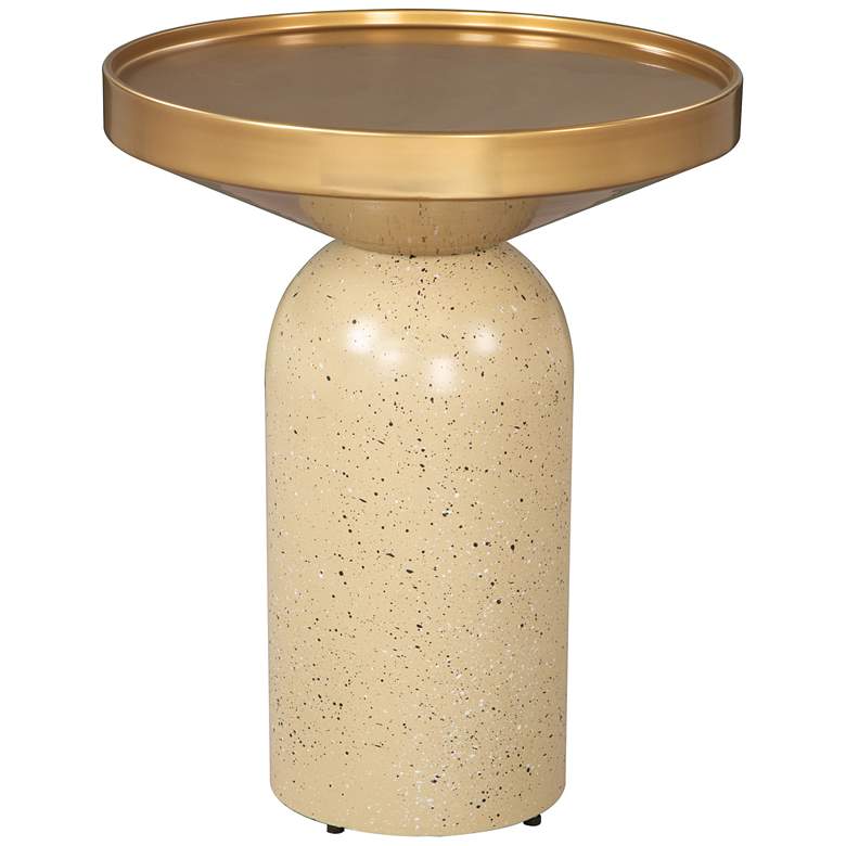 Image 1 Cendre Side Table Gold & Beige