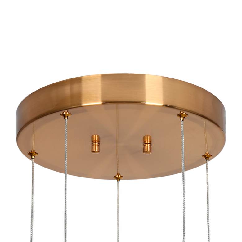 Image 2 Cenlindes 14" Wide Plating Brass LED Multi-Light Pendant more views