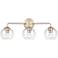 Centauri 25 1/2" Wide Modern Gold 3-Light Bath Light