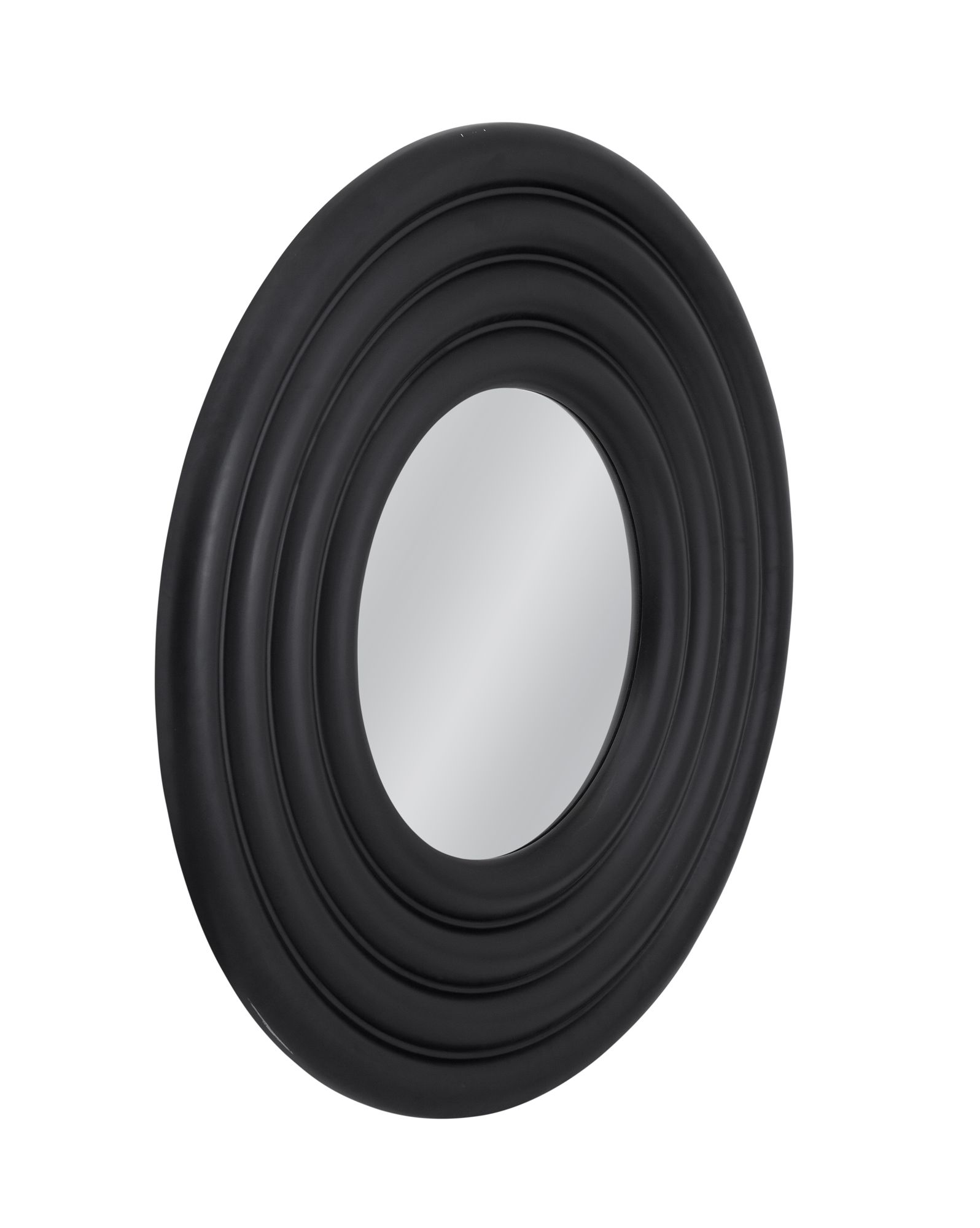 Image 2 Centauri 48"W x 48"H Matte Black Wall Mirror more views
