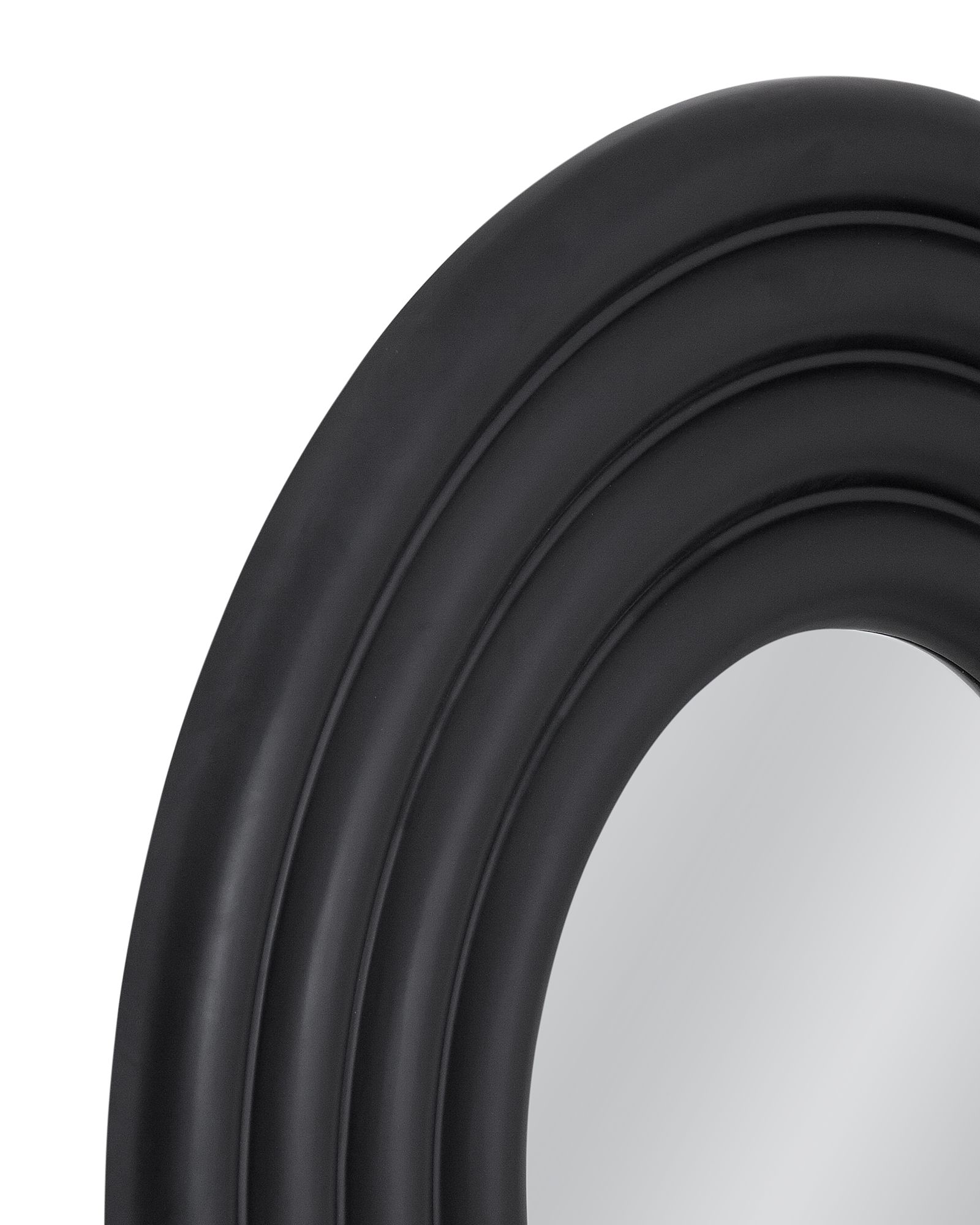 Image 3 Centauri 48"W x 48"H Matte Black Wall Mirror more views