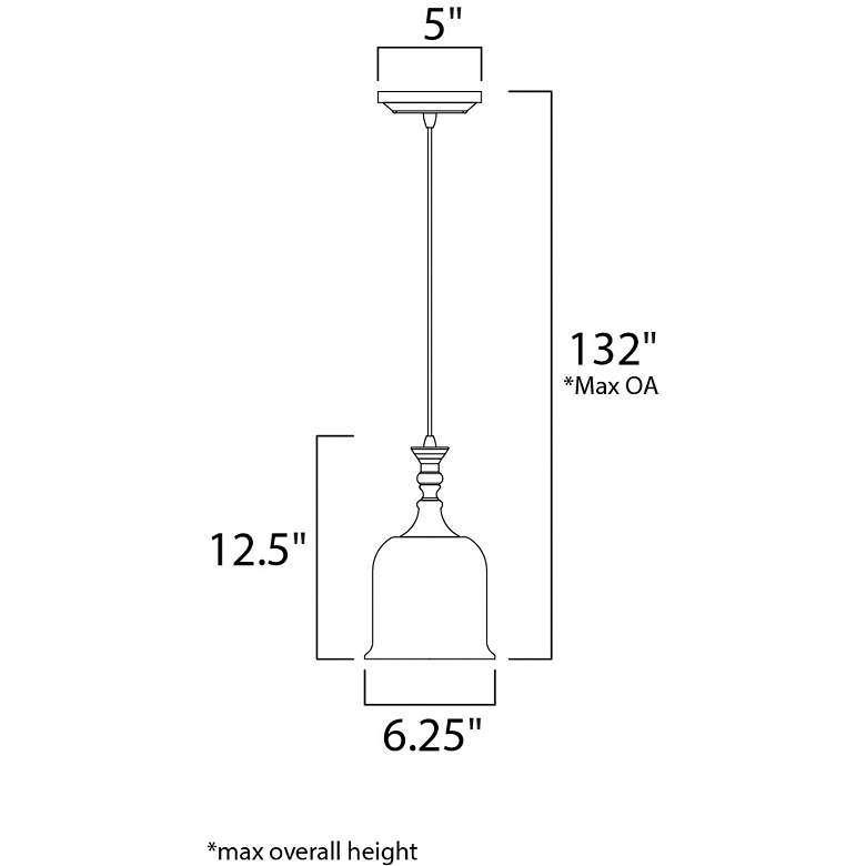 Image 3 Centennial 1-Light 6.25" Wide Polished Nickel Pendant Light more views