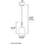 3_Centennial 1-Light 6.25" Wide Polished Nickel Pendant Light more views