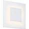 Center Eclipse 8"H Textured White LED Wall Sconce
