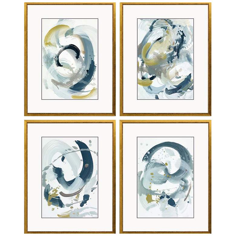 Image 1 Centered on You 19"W x 25"H Framed Art Set of 4