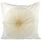 Centra Snow and Gold 20" Square Decorative Pillow