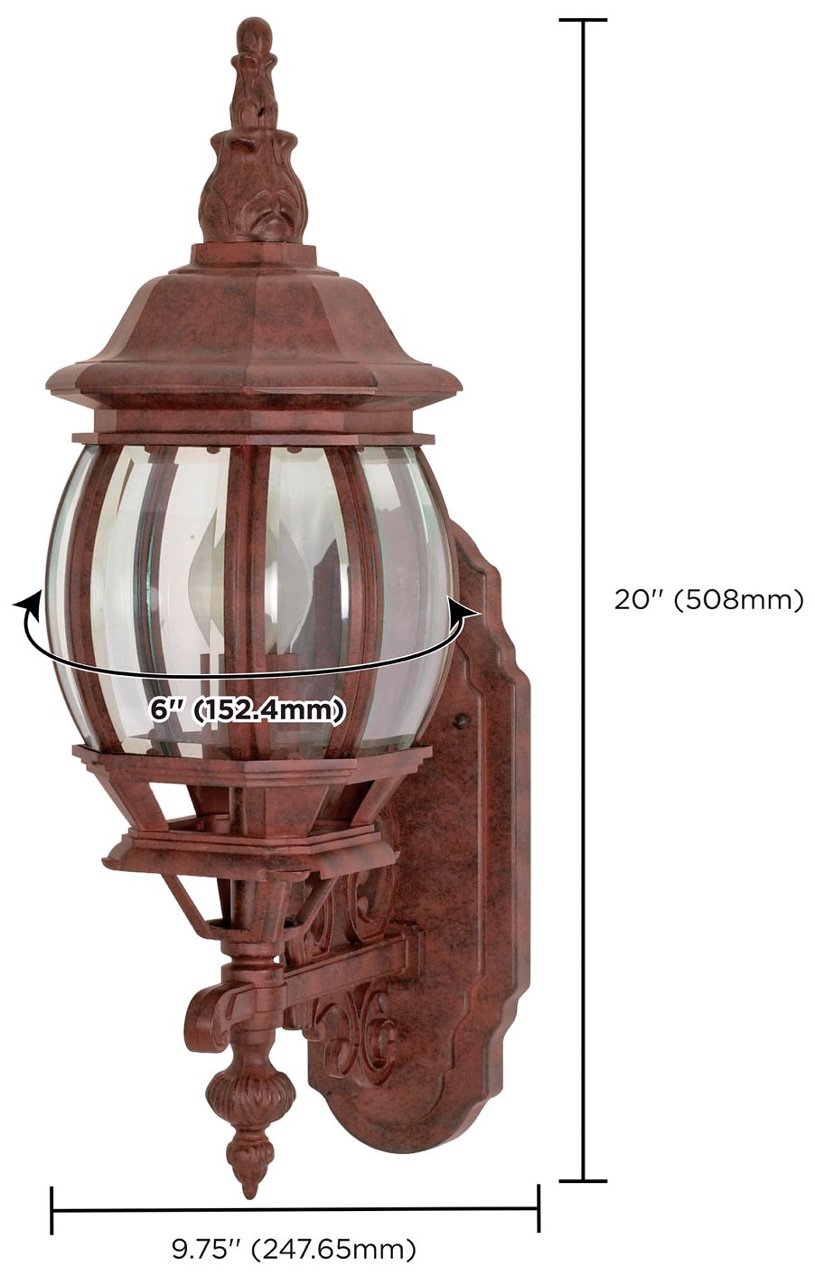 Image 7 Central Park 20" High Old Bronze Outdoor Wall Light more views