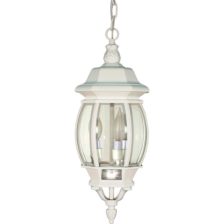 Image 2 Central Park 20" High White Outdoor Hanging Light