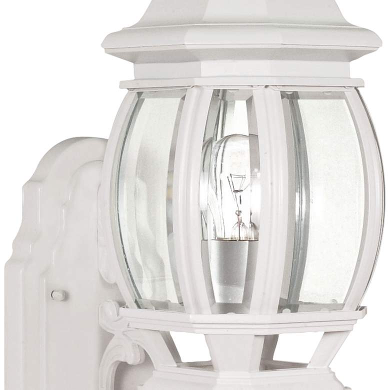 Image 3 Central Park 20" High White Upbridge Arm Outdoor Wall Light more views