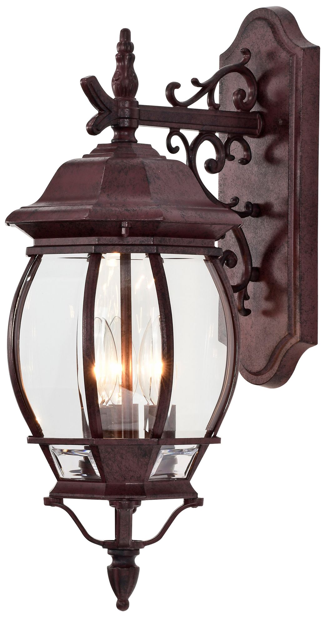 Image 3 Central Park 22 3/4"H Old Bronze 3-Light Outdoor Wall Light more views