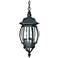 Central Park; 3 Light; 20 in.; Hanging Lantern with Clear Beveled Glass