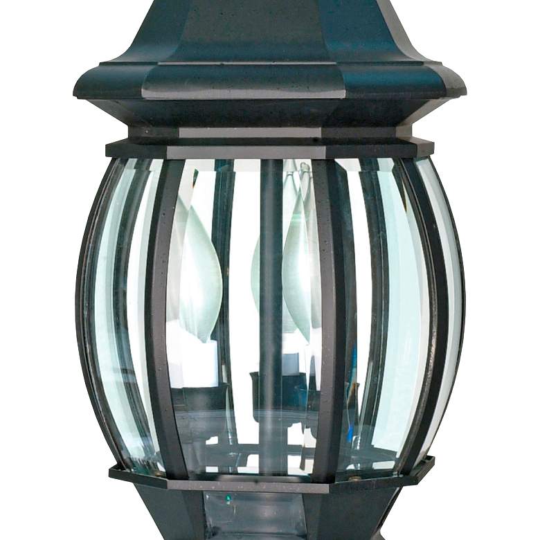 Image 2 Central Park; 3 Light; 20 in.; Hanging Lantern with Clear Beveled Glass more views