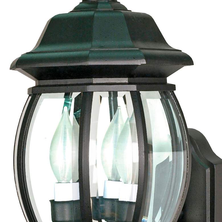 Image 2 Central Park; 3 Light; 22 in.; Wall Lantern with Clear Beveled Glass more views