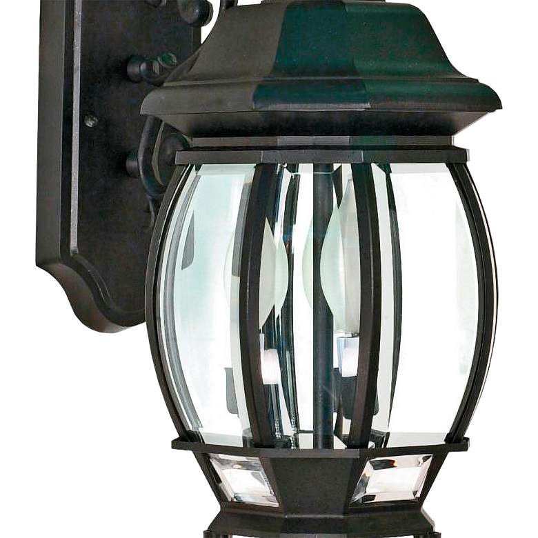 Image 2 Central Park; 3 Light; 22 in.; Wall Lantern with Clear Beveled Glass more views