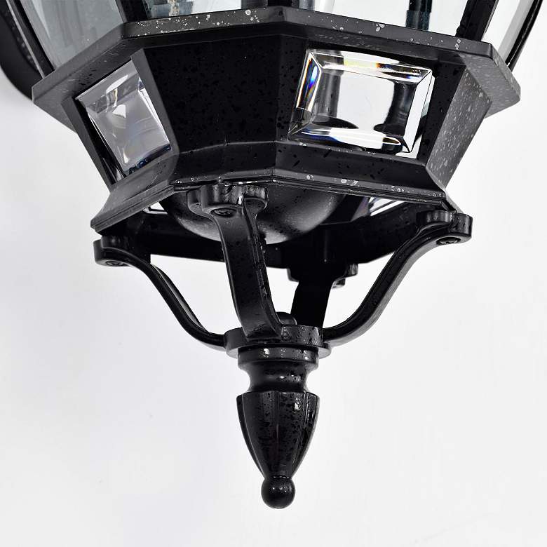 Image 3 Central Park; 3 Light; 22 in.; Wall Lantern with Clear Beveled Glass more views