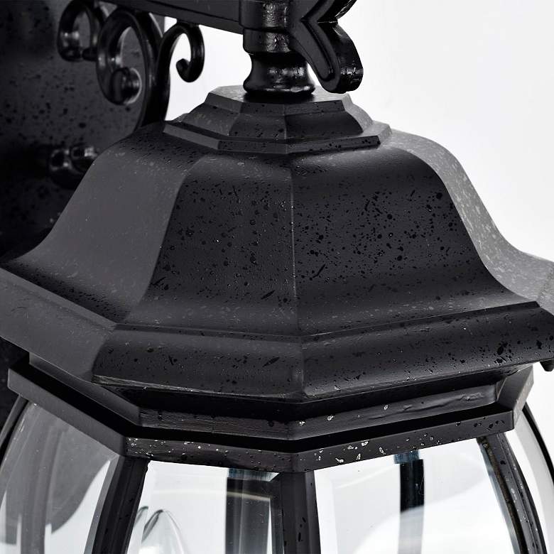 Image 6 Central Park; 3 Light; 22 in.; Wall Lantern with Clear Beveled Glass more views